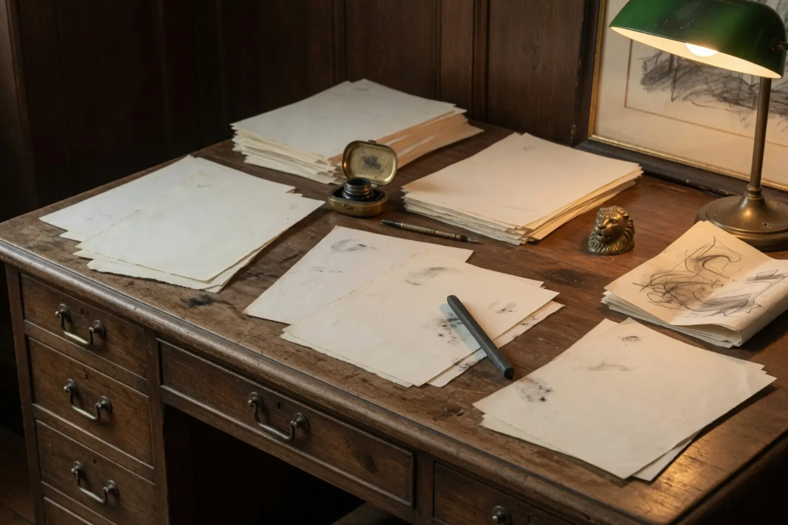 Archival desk still for Dogecoin history timeline