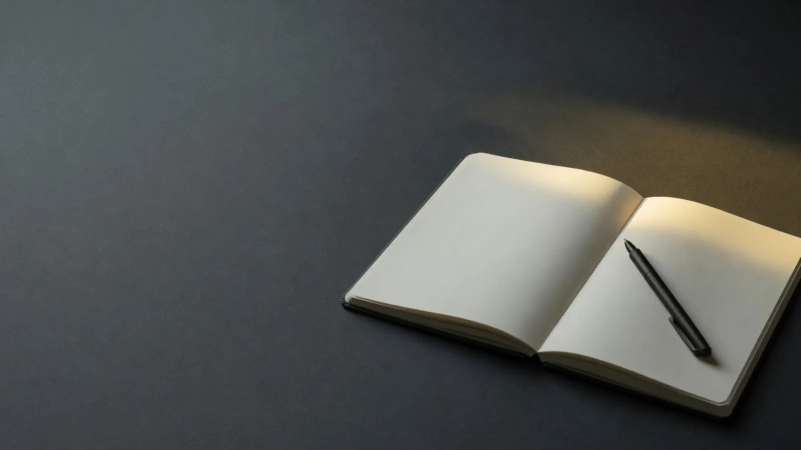 Dark editorial desk with notebook — getting started with Dogecoin